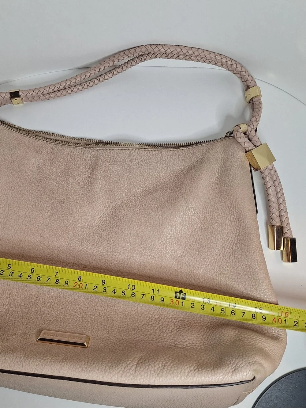 Michael Kors Lexington Large Hobo Bag Soft Blush Beige Pink Rope Handle FAIR
